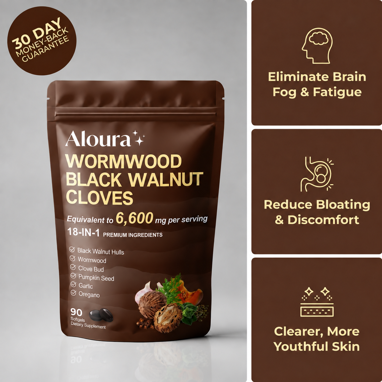 Flush Out Hidden Parasites & Larva with Wormwood Black Walnut Cloves